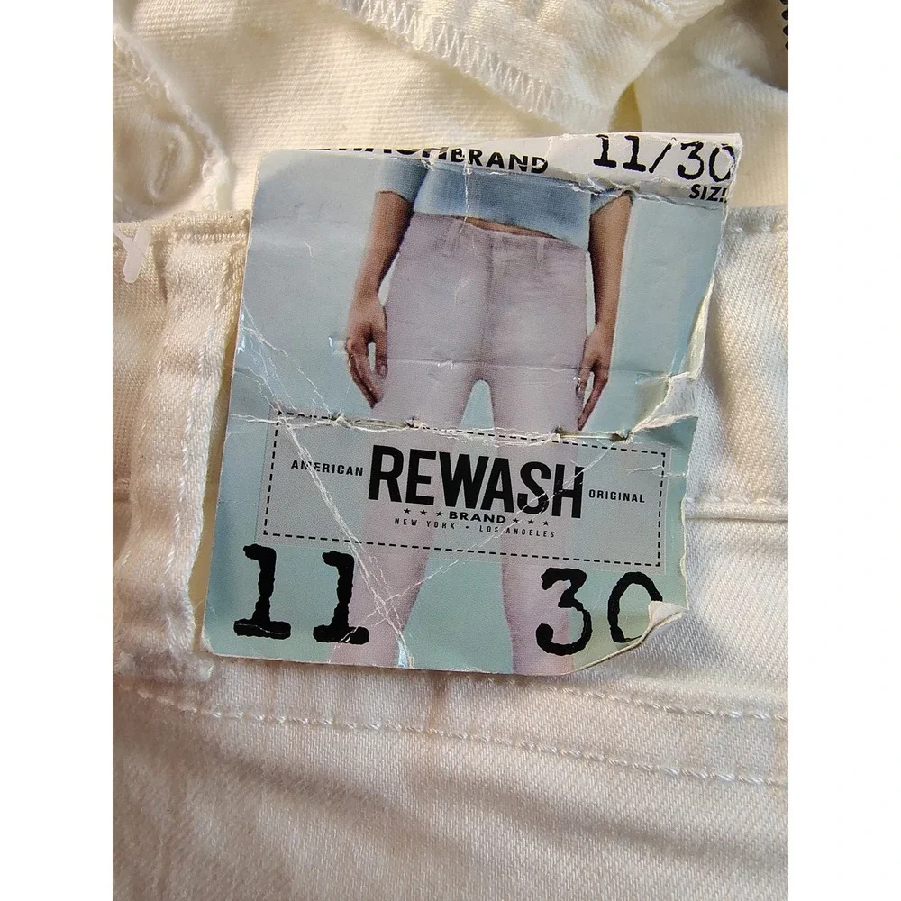 NWT Rewash Karma Classic Rise Ultraskin Jegging White Pants Women 11/30 Slim Fit